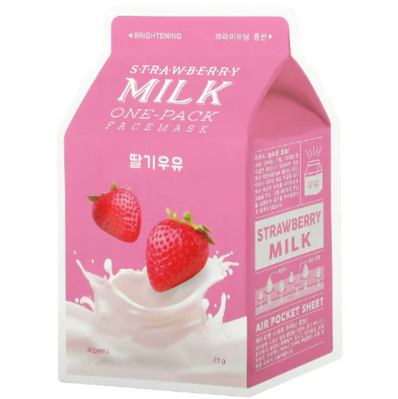 A'pieu - Strawberry Milk One Pack Face Mask