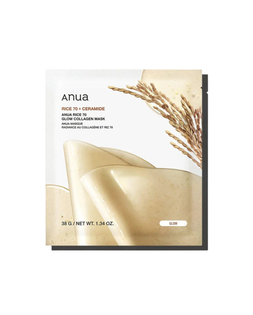 Anua - Rice 70 Glow Collagen Mask