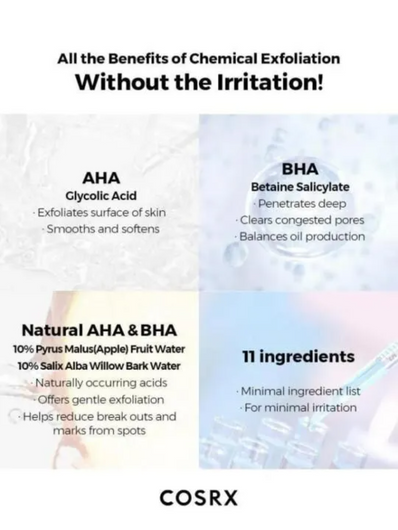 Cosrx - AHA BHA Clarifying Treatment Toner