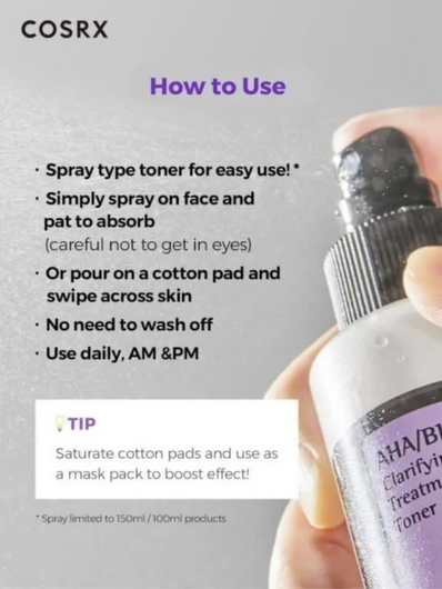 Cosrx - AHA BHA Clarifying Treatment Toner