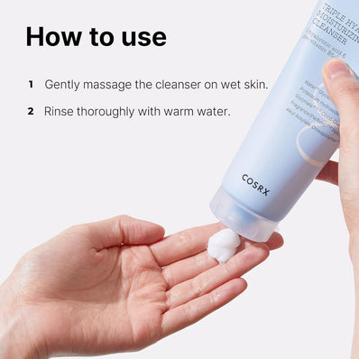 Cosrx - Hydrium Triple Hyaluronic Moisture Cleanser Foam