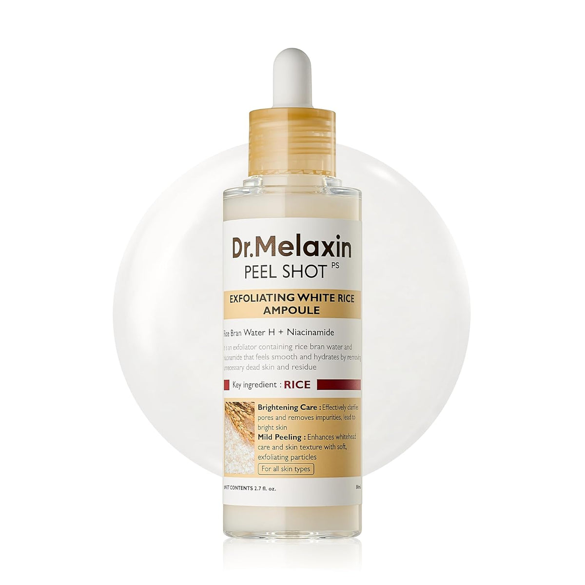 Dr. Melaxin - Peel Shot Exfoliant White Rice Ampoule