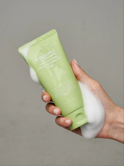 Miguhara - Green Tea Calming Essence Cleansing Foam Origin