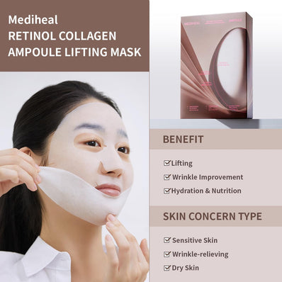 Mediheal - Retinol Collagen Ampoule Lifting Mask