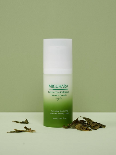 Miguhara - Green Tea Calming Essence Cream Origin