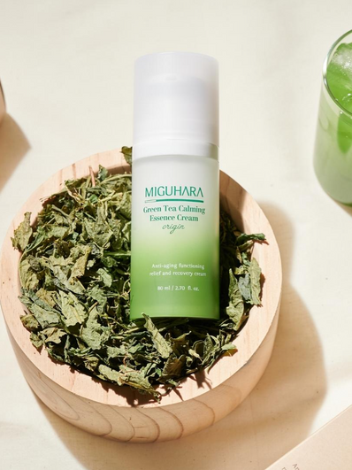 Miguhara - Green Tea Calming Essence Cream Origin