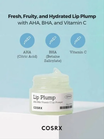 Cosrx - Lip Plump - Refresh AHA BHA Vitamin C Lip Plumper