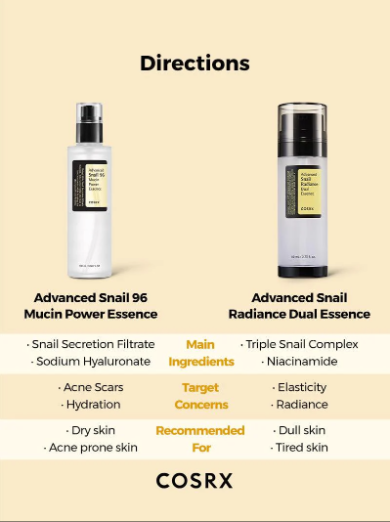 Cosrx - Advanced Snail Radiance Dual Essence